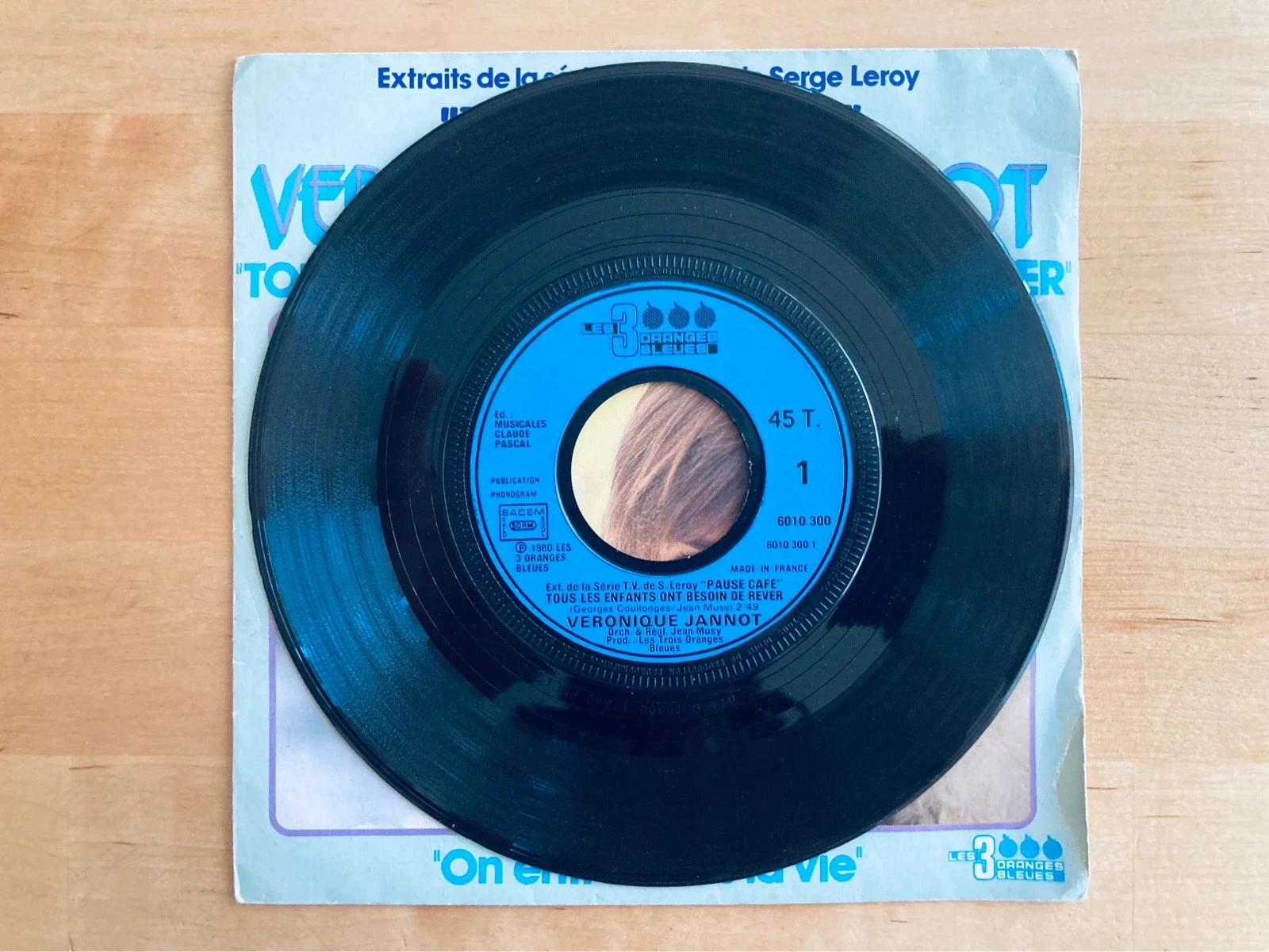 45T vinyl record OST Pause Café Véronique Jannot All children need to dream. – photo 2